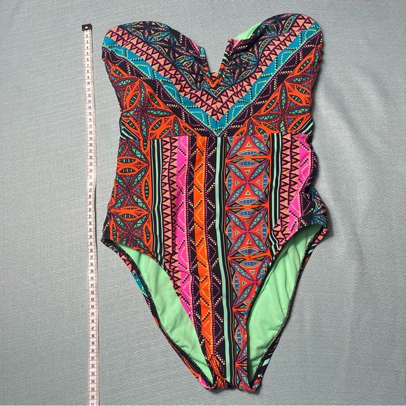 Hobie Treasure Strapless One Piece Swimsuit Junior's Sz M - Picture 12 of 16